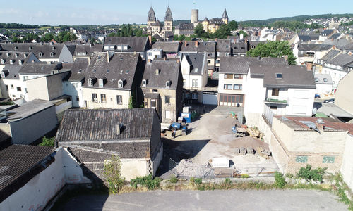 Foto vom Bauplatz für die neue Hochgarage "Im Keutel / Entenpfuhl"