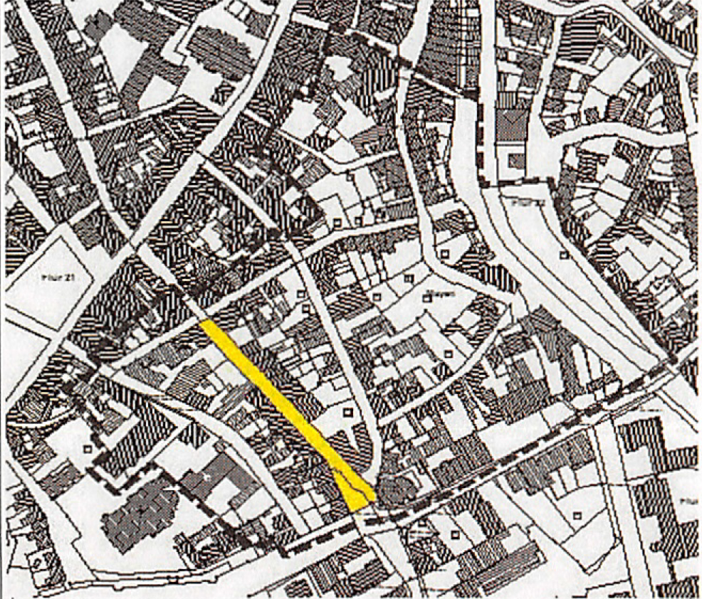 Karte Haupterschließung  Bereich Neustraße