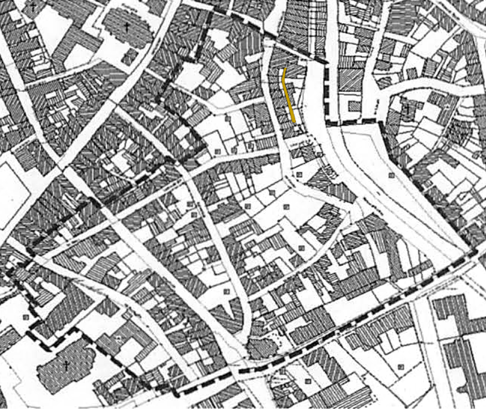 Karte Stadtmauer Mayen - Teil der ehemaligen mittelalterlichen Stadtbefestigung